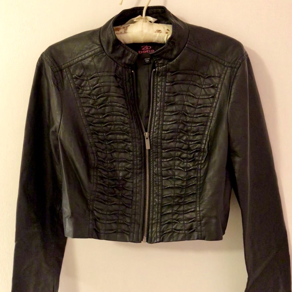 Black Faux Leather Jacket